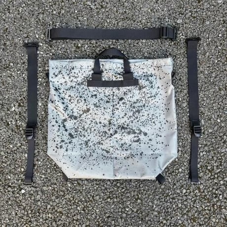ZEPTEPI & Co. / DRIL BAG / MEDIUM / RAINDROPS / GRAY