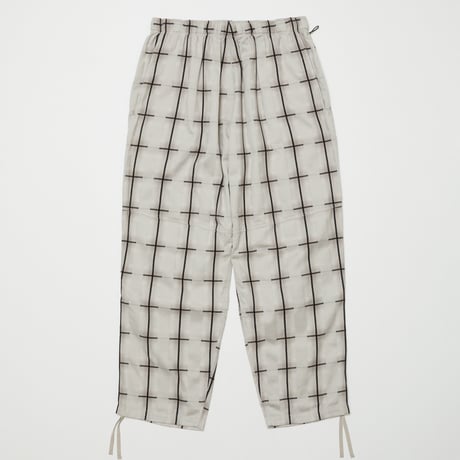 BAL / PLAID WIDE MOUNTAIN PANT / GRAY