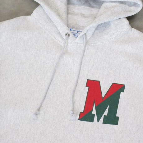 M.V.P. / COLLEGE M LOGO HOOD SWEAT / SILVER GRAY