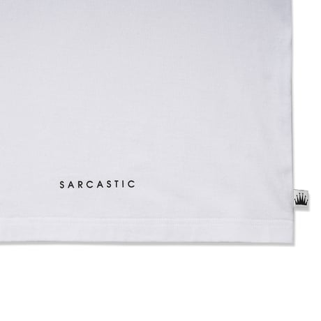 SARCASTIC / E BALL 25 SHORT SLEEVE TEE / WHITE