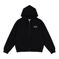 ON-AIR / ON AIR BASIC LOGO FULL ZIP HOODIE / BLACK