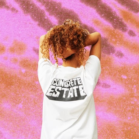 HOMBRE NINO / S/S PRINT TEE (CONCRETE ESTATE) / WHITE