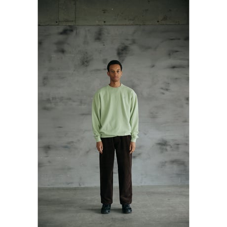 COMFORTABLE REASON / BOUCLE LOGO SWEAT / LIME