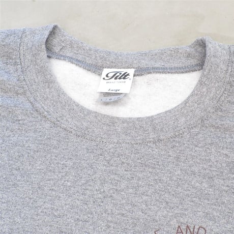 TILT / LEAF LOGO CREW SWEAT / SPORT GREY