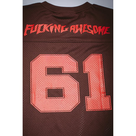 FUCKING AWESOME / STAMP LOGO PRACTICE JERSEY / BROWN