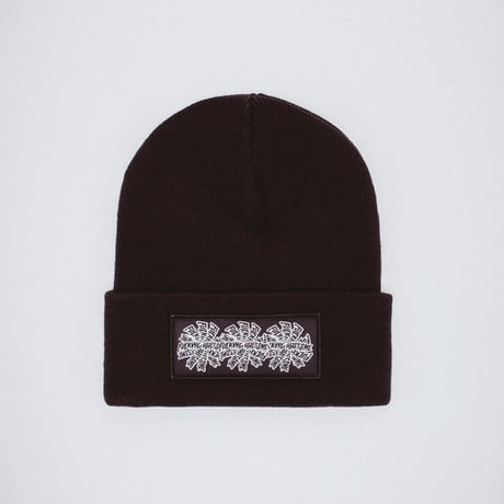 FUCKING AWESOME / THREE SPIRAL EDGE STITCH BEANIE / BLACK