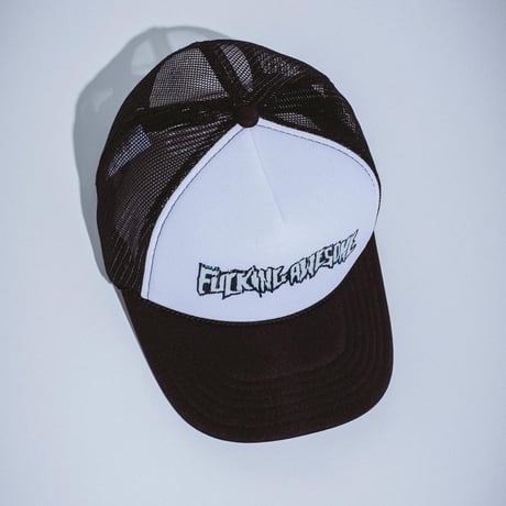 FUCKING AWESOME / SCANNER WARP STAMO TRUCKER HAT / BLACK