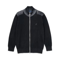 BoTT / ZIP-UP DRIVER'S KNIT / BLACK