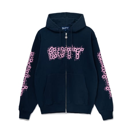 BoTT / BANG! LOGO ZIP HOODIE / NAVY