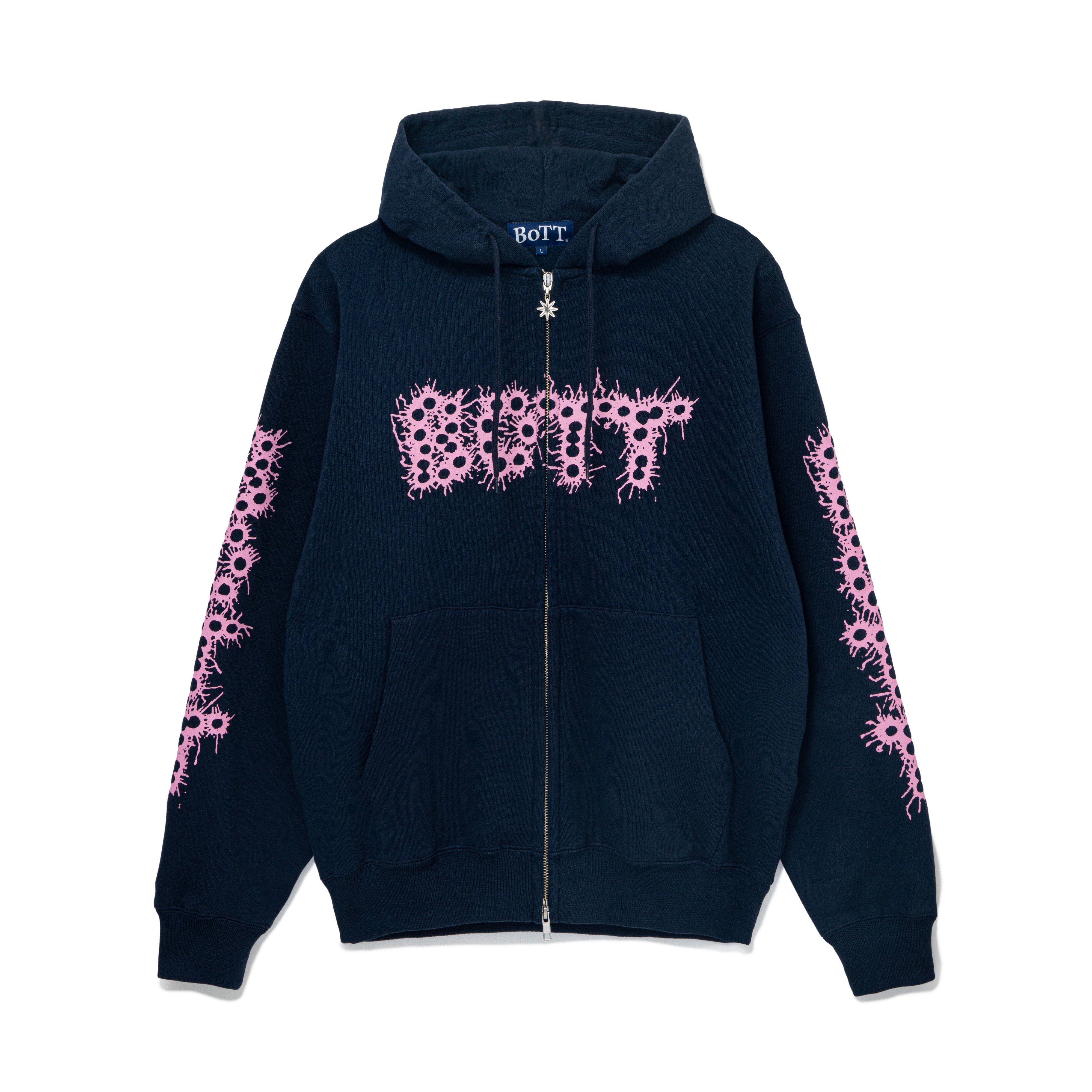 BoTT / BANG! LOGO ZIP HOODIE / NAVY | Sophomore