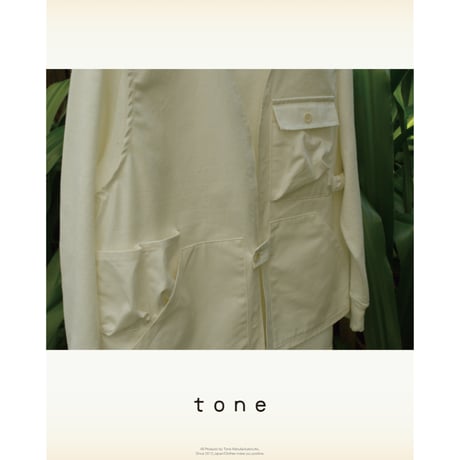 tone / MINIMAL WORK VEST / BEIGE