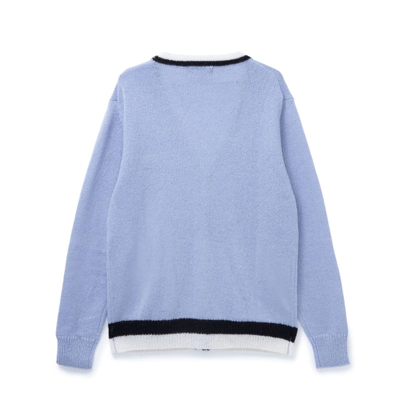 BoTT / LINED MOHAIR CARDIGAN / LIGHT BLUE | Sop