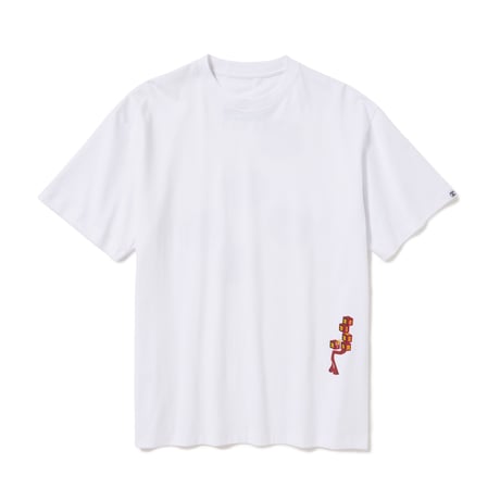 HOMBRE NINO / S/S PRINT TEE (BLOCKHEADS) / WHITE