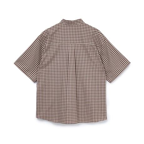 BoTT / MULTI CHECK S/S SHIRT / LIGHT BROWN