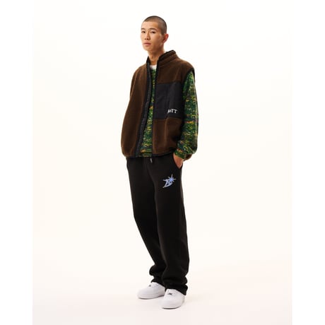 BoTT / FLEECE ZIP UP VEST / BROWN
