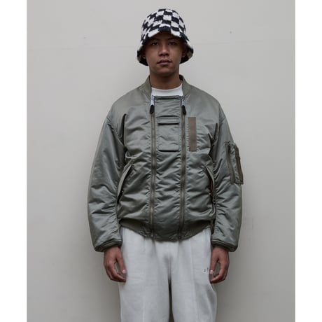 BAL / x SPIEWAK DOUBEL ZIP BOMBER JACKET / ALPHA GREEN