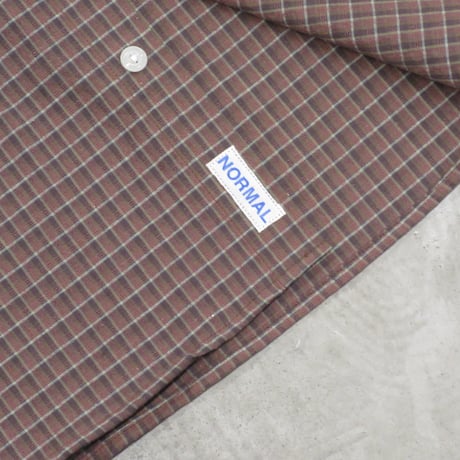 NOROLL / NORMAL PANAMA SHIRT / PANAMA CHECK
