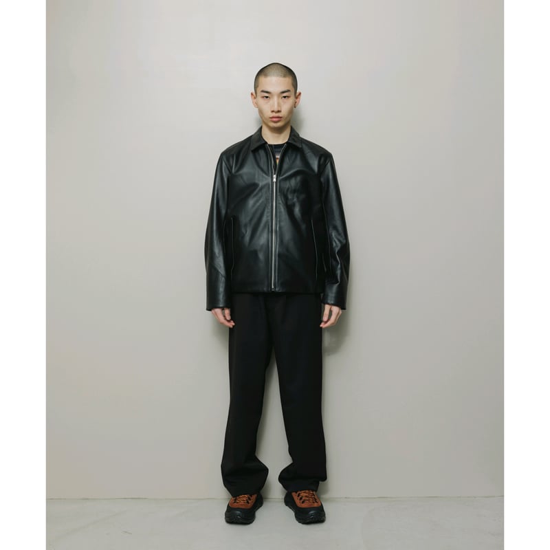 BAL / TECH LEATHER ZIP JACKET / BLACK | Sophomore