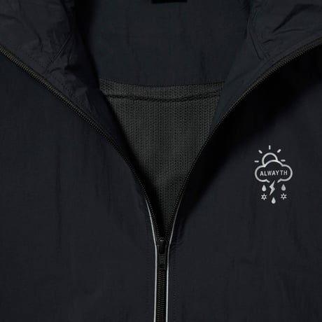 ALWAYTH / TRAINING JACKET ＆ PANTS SET / REFLECT PRINTED / BLACK