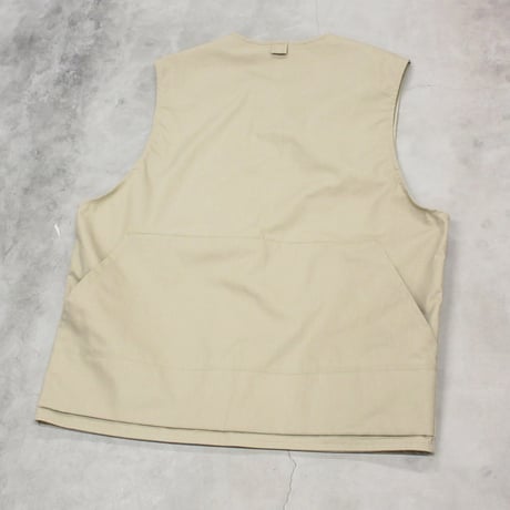 tone / MINIMAL WORK VEST / BEIGE