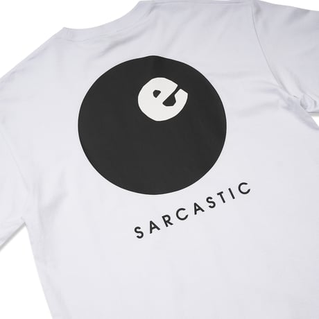 SARCASTIC / E BALL 25 SHORT SLEEVE TEE / WHITE