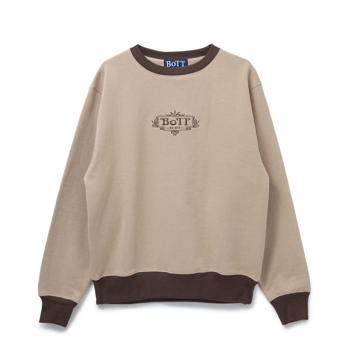 トップス BoTT LUXE LOGO CREW BoTT / LUXE LOGO CREW / PUTTY | Sophomore