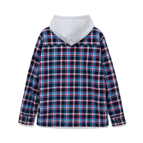 BoTT / HOODED FLANNEL SHIRT / NAVY