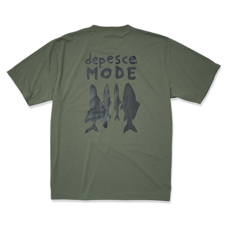 GARBAGE / POCKET TEE (DEPESCE MODE) / OLIVE (BLACK PRINT)