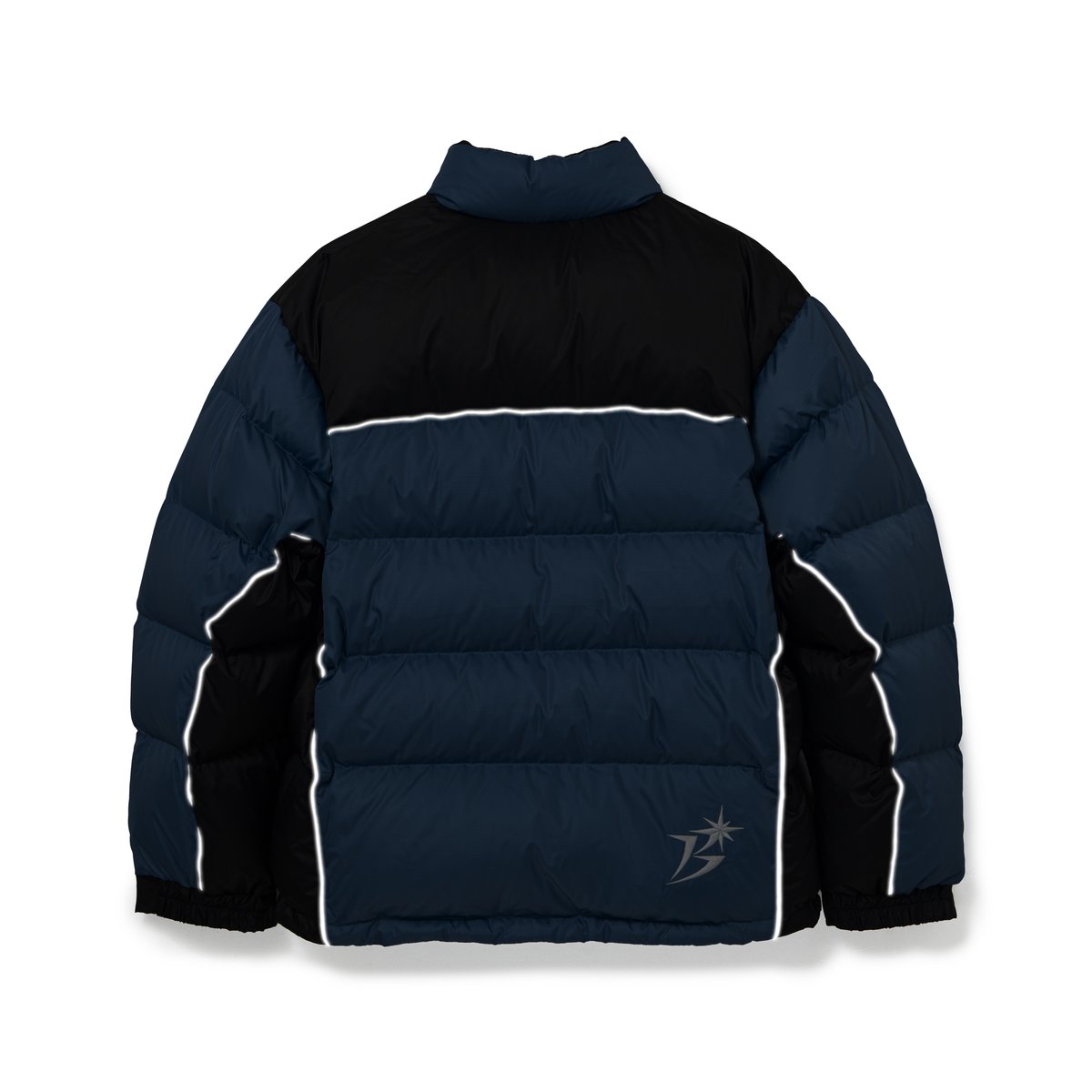 BoTT / B LOGO DOWN JACKET / SLATE BLUE | Sophomore