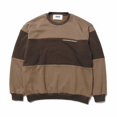 HOMBRE NINO / REVERSIBLE CREW NECK / BROWN