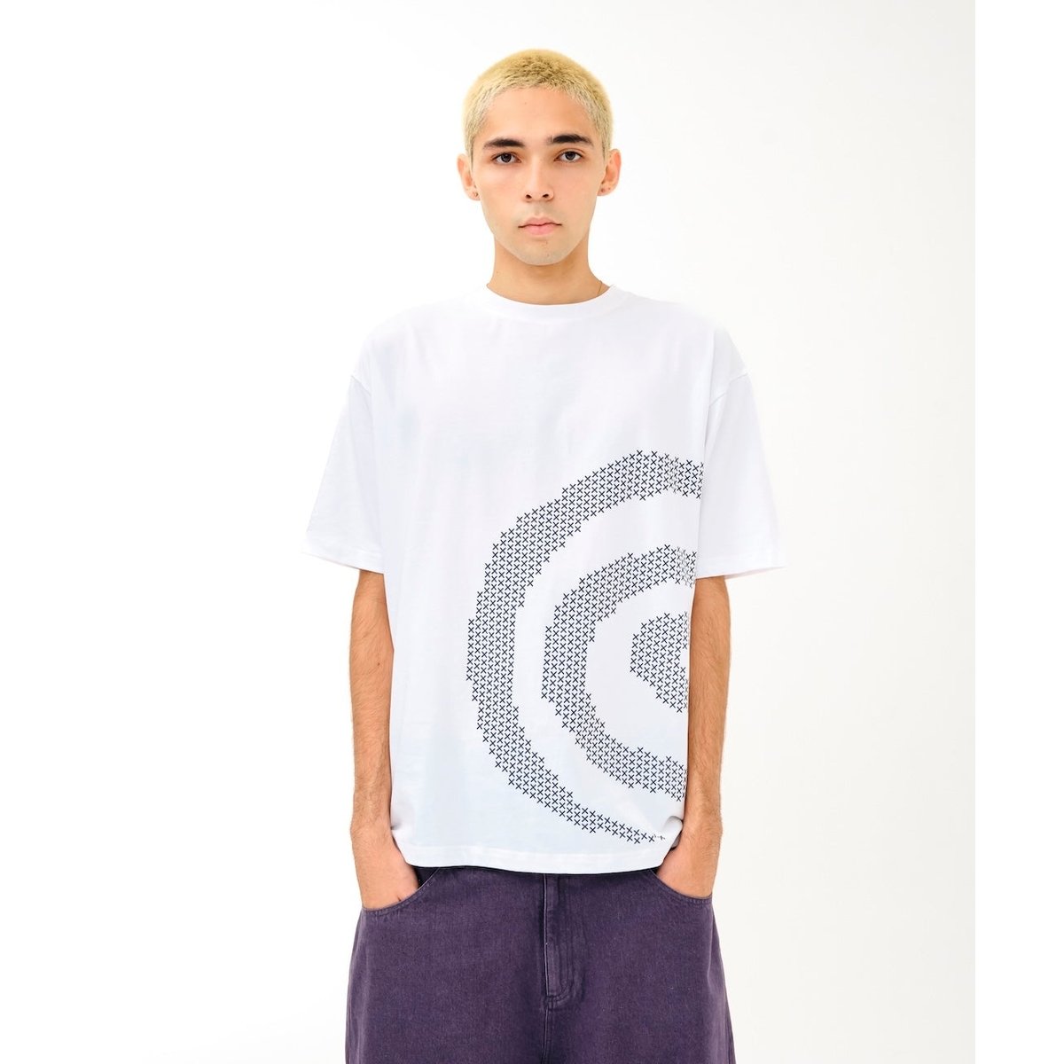 トップス sol soonerorlater Cross GuruGuru Tee SOL soonerorlater / CROSS GURUGURU TEE / WHITE