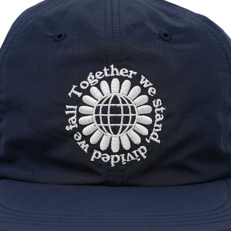 GARBAGE / SOFT BRIM 6 PANEL CAP (MOTTO) / NAVY (WHITE EMB)