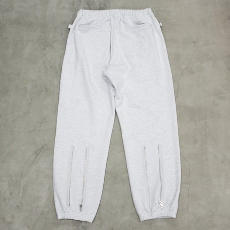 MALFUNCTION / ZIP SWEAT PANTS / ASH