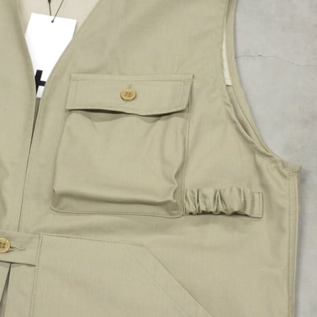 tone / MINIMAL WORK VEST / BEIGE