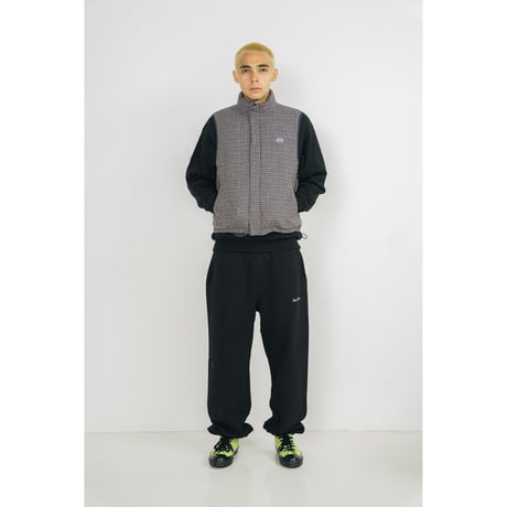 SOL soonerorlater / REVERSIBLE PUFFER VEST / GRAY & PURPLE