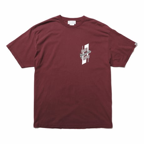 HOMBRE NINO / ACID WASH S/S PRINT TEE / BURGUNDY