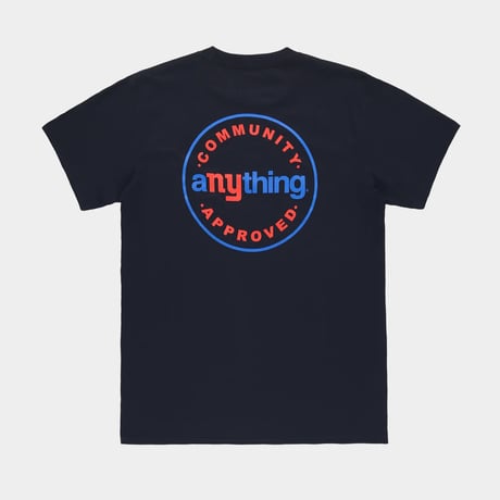 aNYthing / COMMUNITY APPROVED T-SHIRT / BLACK