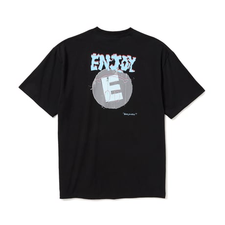 SARCASTIC / ENJOY E AGAIN SHORT SLEEVE TEE / BLACK