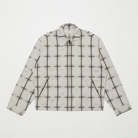 BAL / PLAID ZIP SHIRT BLOUSON / GRAY