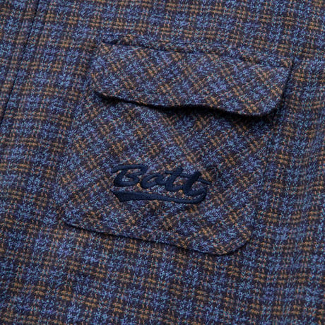 BoTT / ZIP UP FLANNEL SHIRT / NAVY