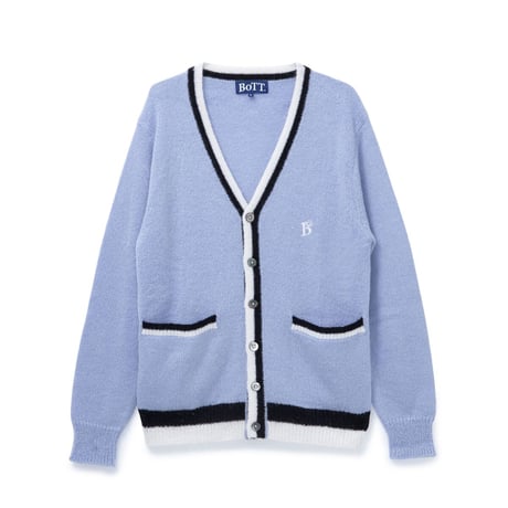 BoTT / LINED MOHAIR CARDIGAN / LIGHT BLUE