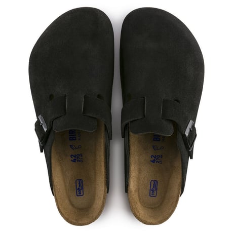 BIRKENSTOCK / BOSTON SUEDE LEATHER REGULAR / BLACK