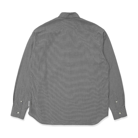 HOMBRE NINO / MICRO GINGHAM CIRCLE SHIRT / BLACK