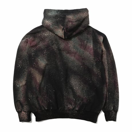 HOMBRE NINO / TIE DYE HOODED PULL OVER / PURPLE BLACK