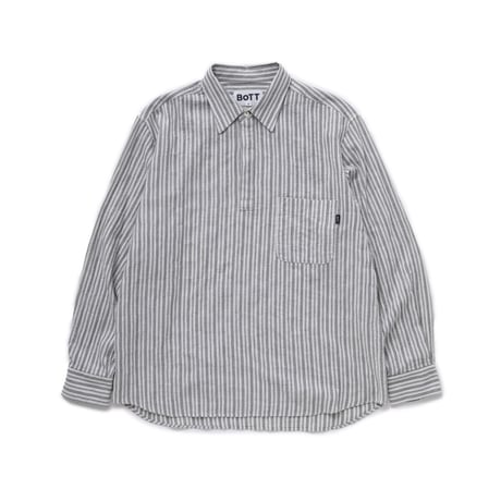 BoTT / STRIPE PULLOVER SHIRT / WHITE