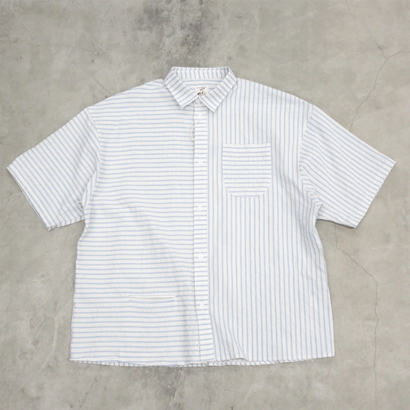 NOROLL / NORMAL SHIRT STRIPE S/S / BLUE | Sopho
