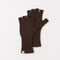 tone / WOOL FINGERLESS GLOVES / BROWN