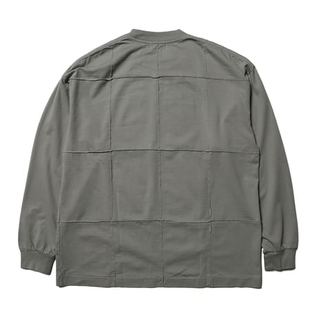 tone / PIMA COTTON PLEATS T SHIRT / SAGE GREEN