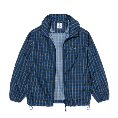 POLAR SKATE CO. / CHASE LIGHT SHELL JACKET / BLUE CHECK