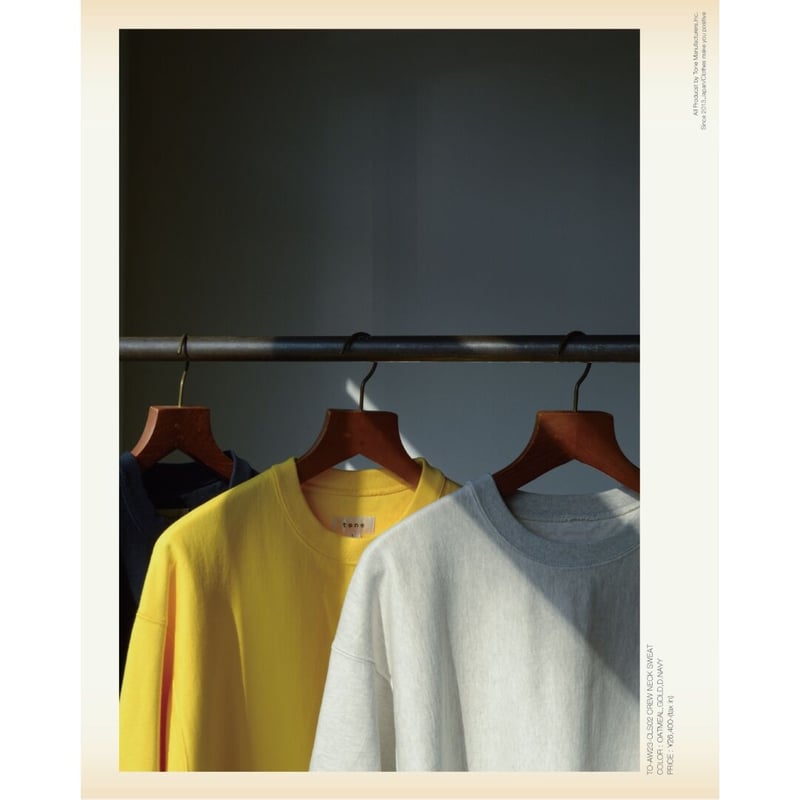 tone / CREW NECK SWEAT / OATMEAL | Sophomore tone / CREW NECK SWEAT / OATMEAL | Sophomore